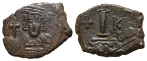 Constantine IV Pogonatus AE 10 Nummi or Decanummium.