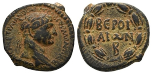Trajan AE 25mm of Beroea, Cyrrhestica.