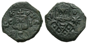 Leo V the Armenian with Constantine AE Follis.