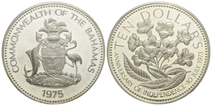Commonwealth. Bahamas AR Ten Dollars.