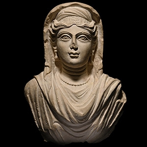A Fine Life-Sized Eastern Roman Bust of a Wealthy Lady