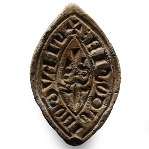 Medieval Personal Lead Seal Matrix of Hugo Cousins