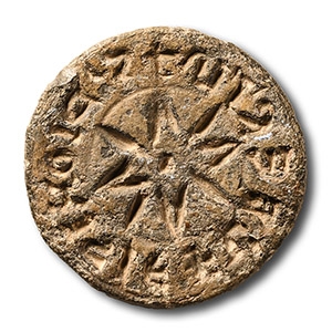 Medieval Personal Lead Seal Matrix of Dennis