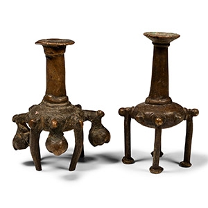 South East Asian Bronze Kohl Pot Group