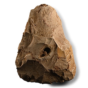 Stone Age St Front Rate Triangular Form Flint Handaxe