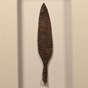Framed Roman Iron Socketted Arrowhead