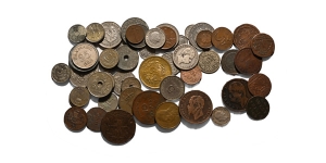 Group of Fifty-Six [56] Coins of Europe and Other.