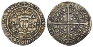England. Lancaster, Henry VI AR Groat.