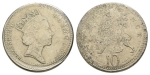 Great Britain. Windsor, Elizabeth II 10 Pence.