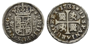 Spain, Kingdom. Philip V AR 1/2 Real.