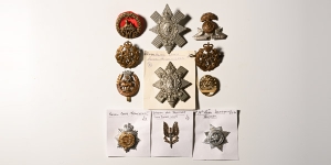  Group of Eleven [11] Mixed Hat and Other Badges.