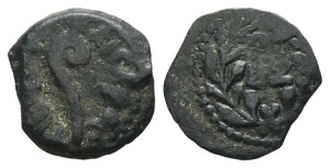 Judaea, Procurators. Pontius Pilate AE Prutah.