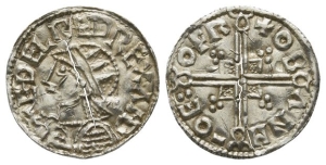 Anglo-Saxon, Kings of All England. Aethelred II AR Penny.