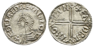 Anglo-Saxon, Kings of All England. Aethelred II AR Penny.