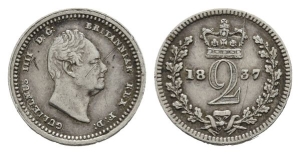 Great Britain. Hanover, William IV AR Twopence.
