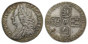Great Britain. Hanover, George II AR Sixpence.