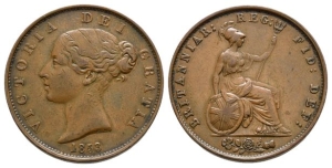 Great Britain. Hanover, Victoria CU Halfpenny.