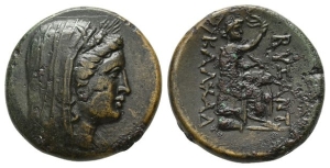 Thrace, Byzantion in alliance with Kalchedon AE 25mm.