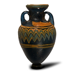 Greek Core-Formed Glass Aryballos