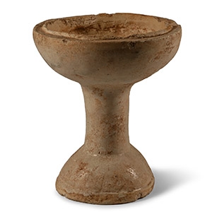 Chinese Tang Glazed Whiteware Footed Bowl