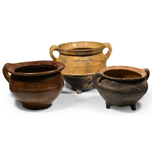 Large Glazed Vessel Group