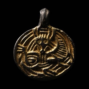 Viking Age Silver-Gilt Beast Pendant