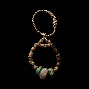 Viking Age Silver Pendant with Beads