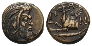 Cimmerian Bosporos, Pantikapaion AE 20mm.