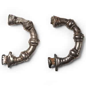 Neo-Elamite Silver Brooch Pair