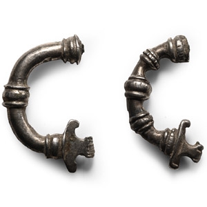 Neo-Elamite Silver Brooch Pair