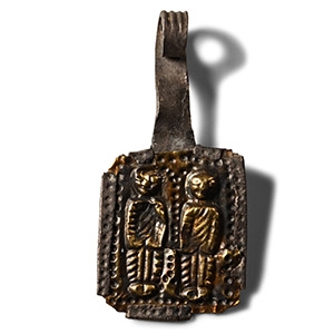 East Roman Silver-Gilt Votive Pendant