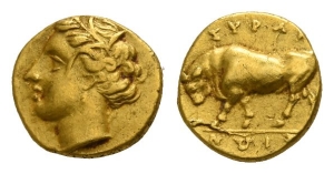 Sicily, Syracuse AV 25 Litrai or Sixth Stater.