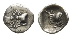 Caria, Uncertain mint D AR Tetartemorion.