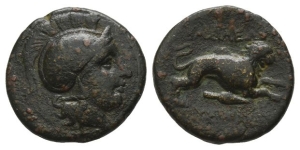 Kings of Thrace. Lysimachos AE 20mm.