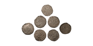 Group of Seven [7] AR Islamic Coins.