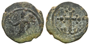 Crusaders, Edessa (County). Baldwin II AE Follis.