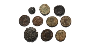 Group of Ten [10] AE Greek and Roman Coins.