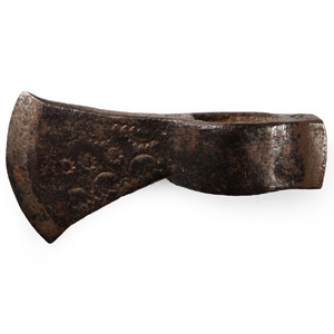 Medieval Decorated Iron Axe-Hammer