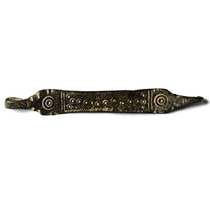 Roman Bronze Decorated Armour Clasp