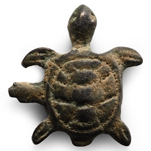 Roman Bronze Turtle Pendant