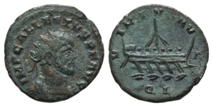 Allectus, Romano-British Emperor BI Quinarius.
