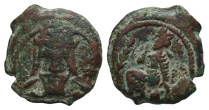 Kings of Parthia. Vologases III AE Dichalkon.