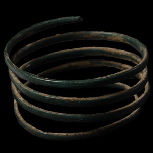 Bronze Age Coiled Childs Bracelet