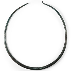 Bronze Age Decorated Bar Neck Torc