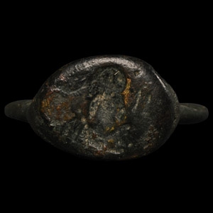Parthian Ring with Bust of a King
