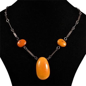 Amber Bead Necklace