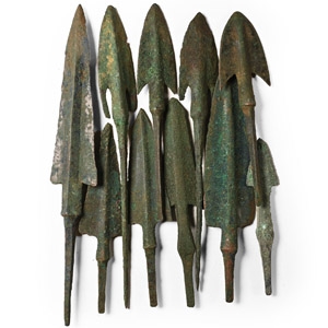 Luristan Bronze Arrows and Blades Group