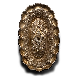 Post Medieval Parcel-Gilt Silver Dish