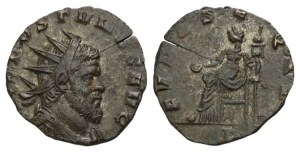 Aureolus, Romano-Gallic Usurper BI Antoninianus.