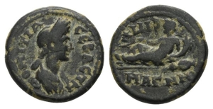 Domitia, Augusta AE 16mm of Magnesia ad Sipylum, Lydia.